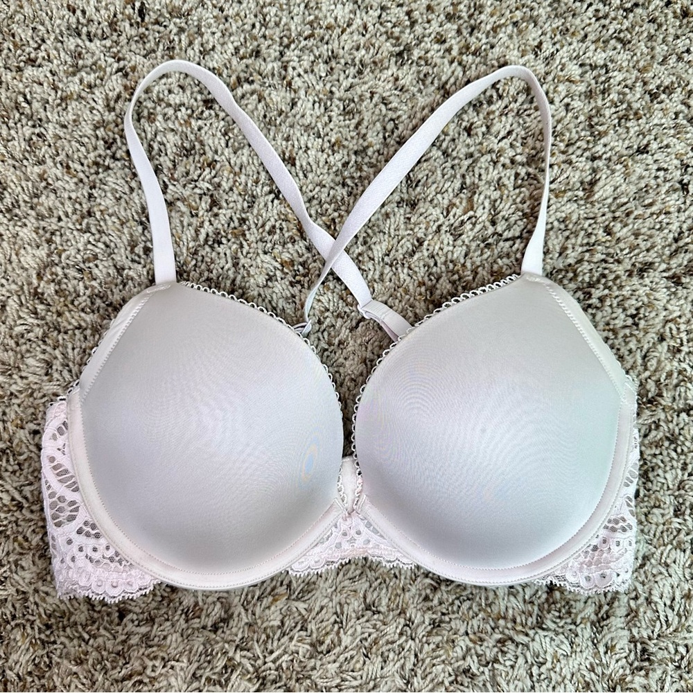 Victoria’s Secret Dream Angels Push Up Bra Padded Blush Pink Size 34D